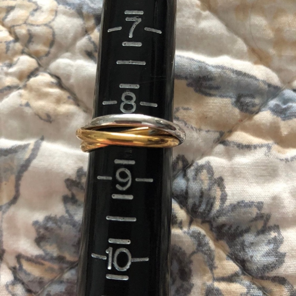 Vintage Tri-Metal Band Ring